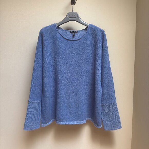 EILEEN FISHER Recycled Cashmere Blend Sweater – Blue - Picture 1 of 9